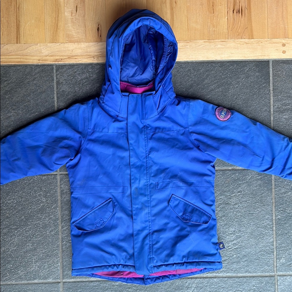 Burton Blue Jacket with Pink Interior